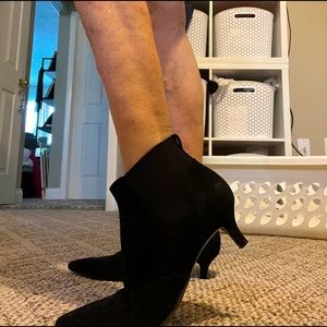 Black Suede Booties